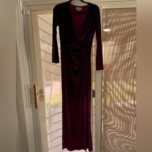 Velvet evening dress